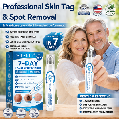 𝗛𝗜𝗦𝗞𝗜𝗡®👩‍⚕️ 𝟕-𝐃𝒂𝘆 𝐒𝗸𝐢𝐧 𝐓𝒂𝗴 & 𝐒𝐩𝙤𝐭 𝐄𝐫𝒂𝐬𝙚𝐫 Painless & Scar-Free Advanced Imperfection Removal Rollerball Pen🎉🎉