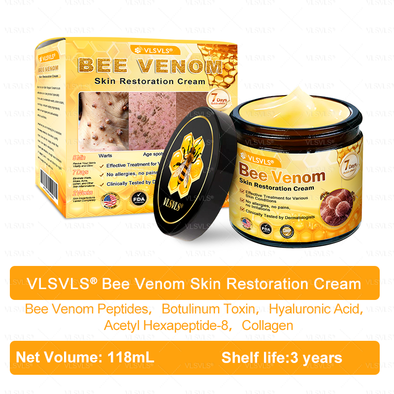 Made and Shipped from USA 🎇 VLSVLS® Bee Venom Skin Restoration Cream 🔥 LAST DAY 80% OFF🔅