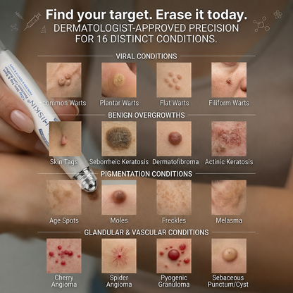 𝐇𝐈𝐒𝐊𝐈𝐍®👩‍⚕️ 𝟕-𝐃𝒂𝘆 𝐒𝗸𝐢𝐧 𝐓𝒂𝗴 & 𝐒𝐩𝙤𝐭 𝐄𝐫𝒂𝐬𝙚𝐫 Painless & Scar-Free Advanced Imperfection Removal Rollerball Pen✨✨✨✨✨