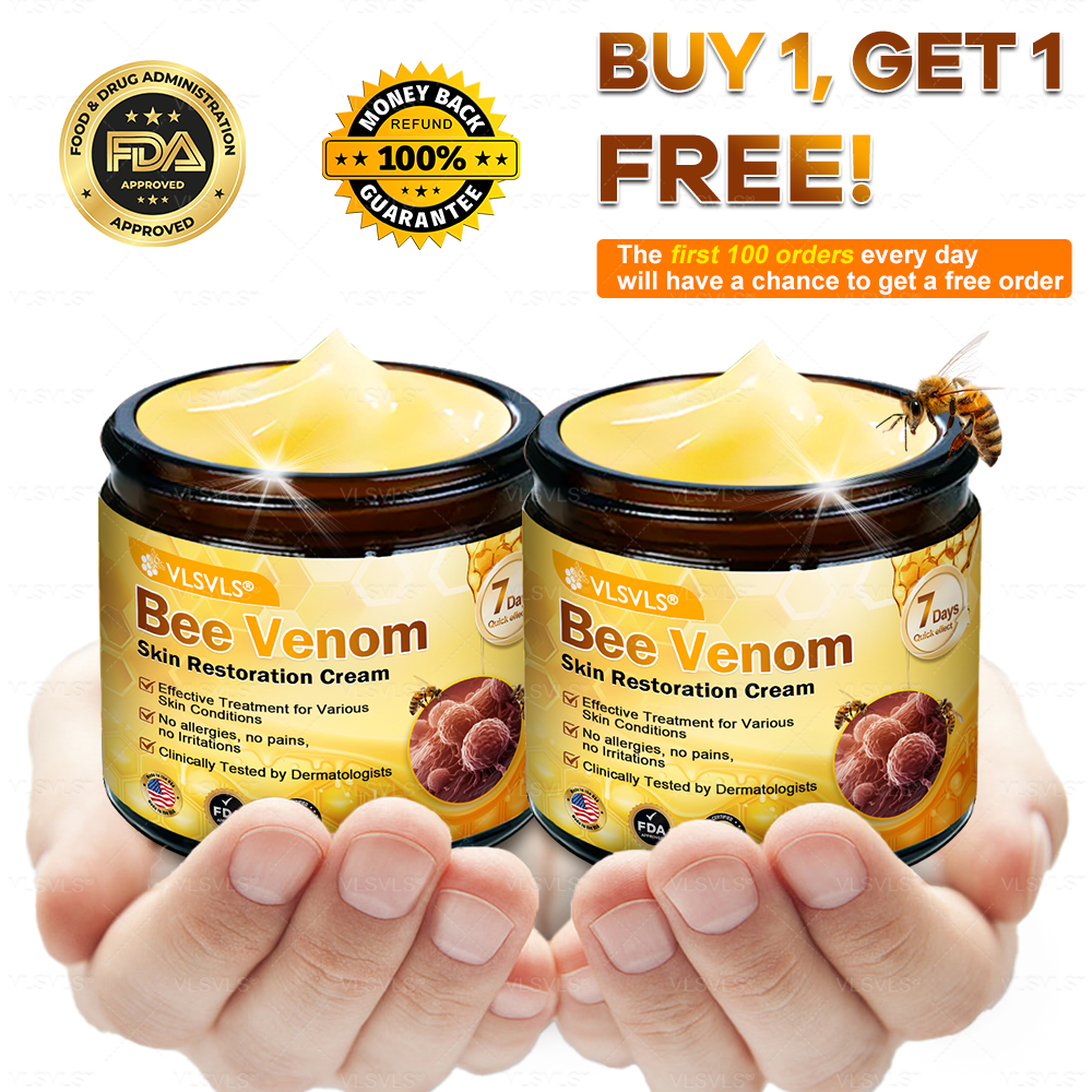 Made and Shipped from USA 🎇 VLSVLS® Bee Venom Skin Restoration Cream 🔥 LAST DAY 80% OFF🔅