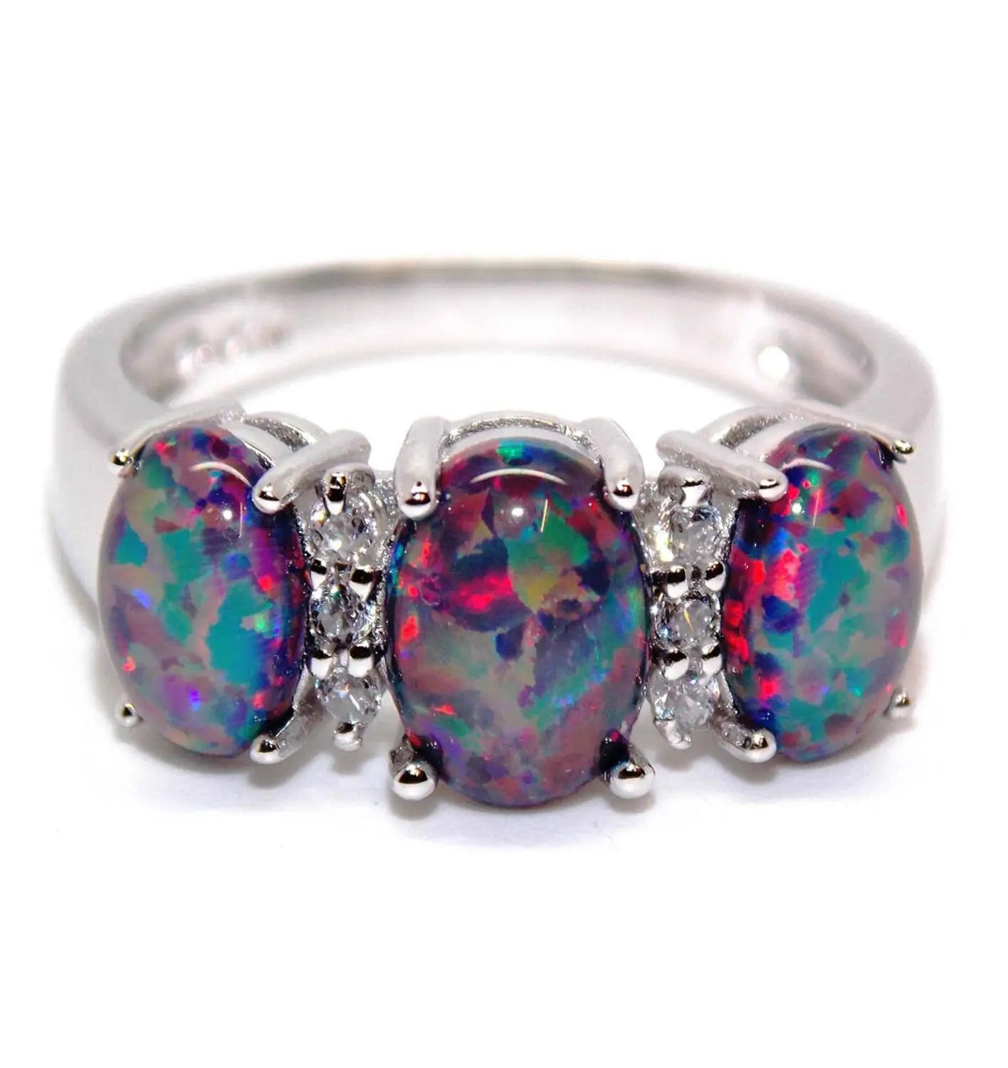 Black Opal Ring Jewelry for Lady Wedding Ring