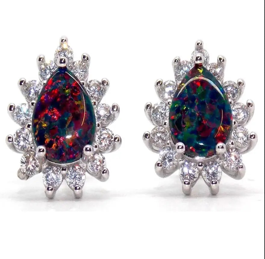 Black Opal Ring Jewelry for Lady Wedding Ring