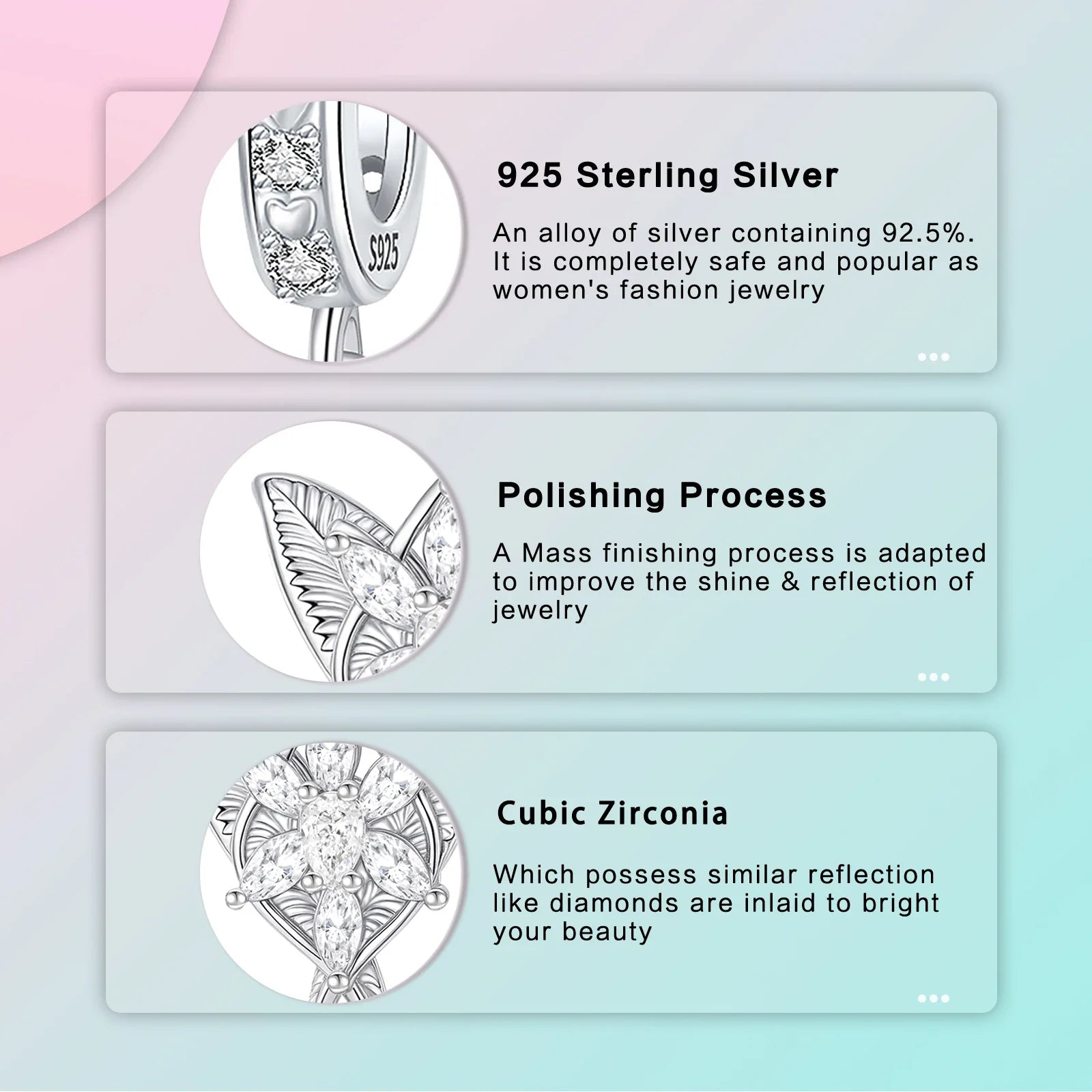 Star Crystal  charms s925 sterling silver charm fit original bracelet Diy female jewelry