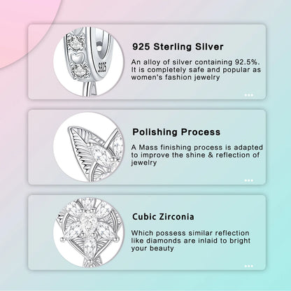 Star Crystal  charms s925 sterling silver charm fit original bracelet Diy female jewelry