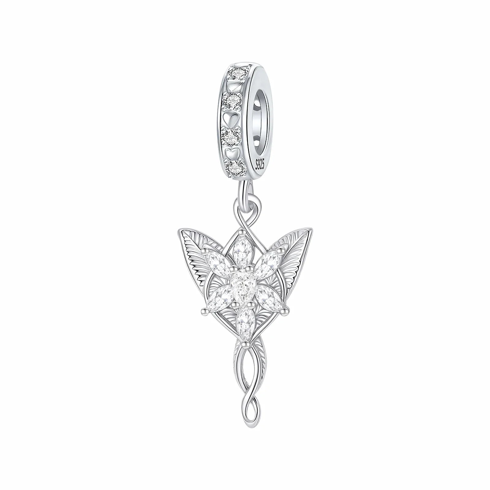 Star Crystal  charms s925 sterling silver charm fit original bracelet Diy female jewelry