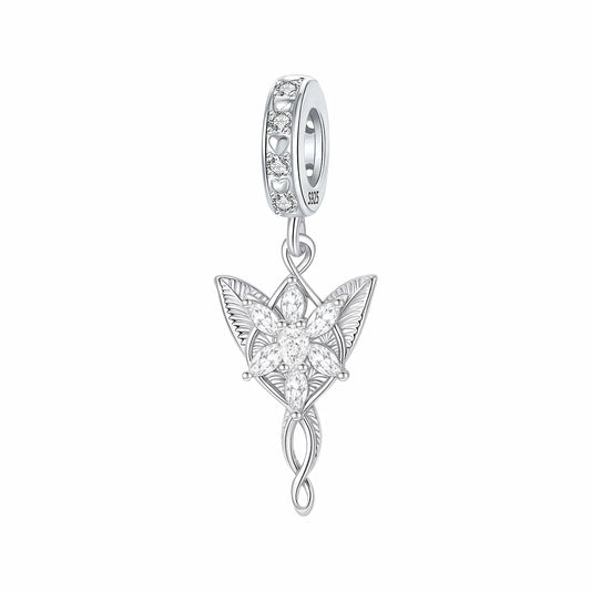 Star Crystal  charms s925 sterling silver charm fit original bracelet Diy female jewelry