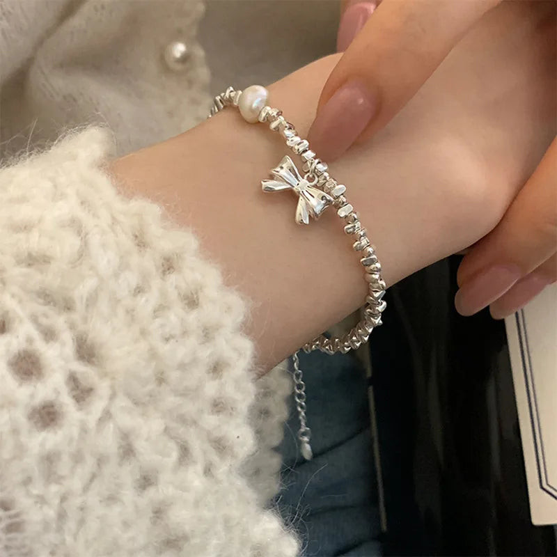 Silver Adjustable love Bracelet for Women Elegant Vintage Geometric Lucky Punk Fashion Jewelry Bracelet Party Gifts Dropshipping
