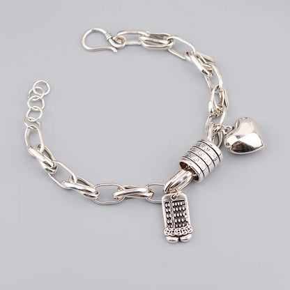 Silver Adjustable love Bracelet for Women Elegant Vintage Geometric Lucky Punk Fashion Jewelry Bracelet Party Gifts Dropshipping