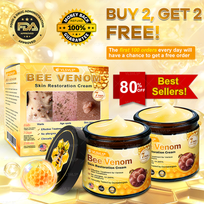 Made and Shipped from USA 🎇 VLSVLS® Bee Venom Skin Restoration Cream 🔥 LAST DAY 80% OFF🔅